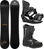 Zestaw Snowboardowy Pathron Carbon Gold 159cm +wiązania King +Target MOZ