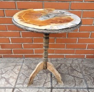 Stary stolik drewniany kawowy stylowy PRL