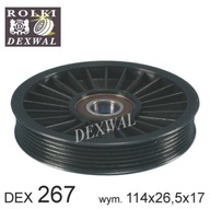 DEXWAL MOBIDEX 03-267 smerový / vodiaci valec, ozubený klinový remeň