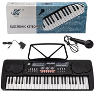 Keyboard Organy Pianino +Mikrofon Zasilacz MK-632