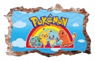 Naklejki na ścianę Pikachu Pokemon go fototapeta 3D 70x46 cm