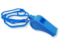 Gwizdek plastikowy niebieski ze sznurkiem Ratownik WOPR Wodny Basen Plaża
