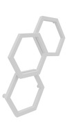 Nowoczesny Grzejnik Dekoracyjny łazienkowy biały 78/64 Apis