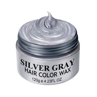 Vosk na farbenie vlasov Silver Grey Dočasný vosk na vlasy 120g