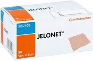 JELONET OPATRUNEK PARAFINOWY Z GAZY 5X5 CM 50 SZT.