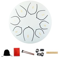 1x Steel Tongue Drum Set 6 Inch 8 Tune Handpan Drum Pad Tank Percussion