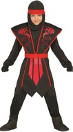 Kostium Strój Czerwony NINJA Samuraj Smok Halloween Karnawał Bal 10-12 lat