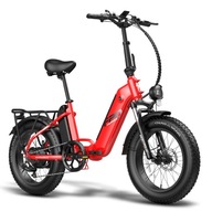FAFREES FF20 Polar elektrický skladací bicykel, 48V 10,4Ah*2 duálna batéria 500W