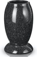 Náhrobná váza keramická čierna na cintorín 13x22 cm
