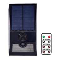 zvukový alarm svetlo solárne napájaný zvukový alarm Black