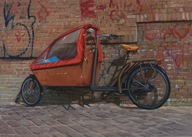 Bicykel, obraz, J. Podlodowski