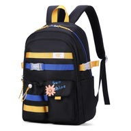 Školský batoh pre mládež 19 l čierny - odolný, s priehradkami, ideálny