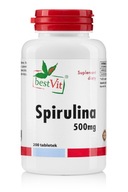 Spirulina 500 mg 200 tab Organiczna Czysta Bestvit Detoks