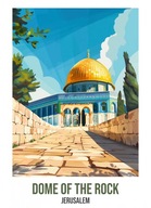 Plakat 40x55cm Dome of The Rock, Jerusalem