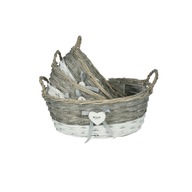 Fonott fedél tároló kosarak fóliával 3 db