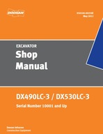 Doosan DX490LC-3 / DX530LC-3 Servisná príručka / Návod na predajňu