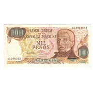 Banknot, Argentina, 1000 Pesos, 1982-1983, KM:304d