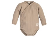 Body baby Makoma Waffel 03249S, r. 68, zimny beż