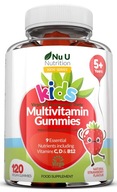 Nu U Multivitamín pre deti (5+) 120 vegánskych gélov Chutná jahoda