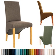Krzesło tapicerowane JAR-3 wystawne z długimi plecami różne kolory
