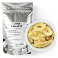 CHIPSY BANANOWE banan suszony przekąska 250g