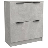 vidaXL Komoda, sivý betón, 60x30x70 cm, materiál na báze dreva