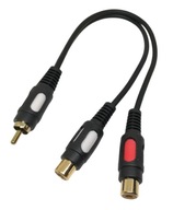 Lechpol KPO3870 kábel 1x RCA (cinch) - 2x RCA (cinch) 0,25 m