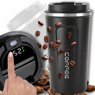 TERMO BÖGRE TERMOSZ AUTÓBA 510ML LCD KIJELZŐ KÁVÉHOZ FEKETE
