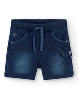 Bermudy szorty dzianina spodenki a'la jeans Boboli 390046 blue r.92