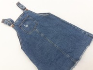 DENIM CO jeansowa SUKIENKA OGRODNICZKA postarzana MODNA _ 146cm