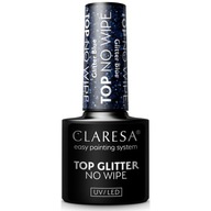 Claresa Top No Wipe Glitter Blue 5ml