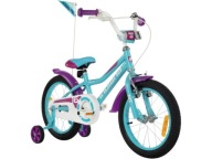 Дитячий велосипед INDIANA Roxy Kid 16 дюймів для дівчинки Бірюзовий