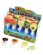Fruit Lollipop Mix Shape Lizaki Owoce 30szt x 15g