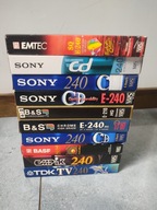 Kaseta VHS do nagrania zestaw 10 sztuk NIE czysta