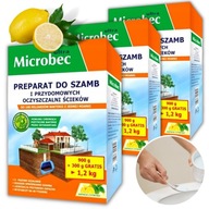 MICROBEC Preparat do szamb i przydomowych oczyszczalni ścieków PAKIET 3 SZT