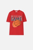 Chlapčenské tričko 104 červené Basketbal Coccodrillo WC4