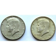 USA, 2 x 1/2 dolara Kennedy, 1964 i 1967 r.