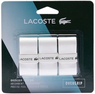 Vrchné obaly Lacoste Absorbent Overgrip 3P biele