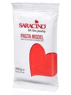 Masa cukrowa lukier plastyczny modelowania figurek SARACINO czerwona 250g
