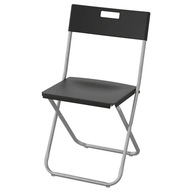 IKEA krzesło GUNDE składane KRZESŁA DO JADALNI czarne