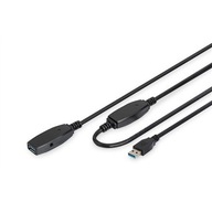 Kabel przedłużający USB 3.0 SuperSpeed 10mTyp USB A/USB A M/Ż aktywny czarn