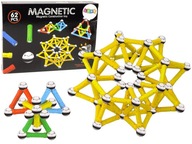 Sada magnetických kociek Magnetic 62 Prvky