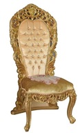 Dekoratívna svadobná stolička Starožitné barokové kreslo