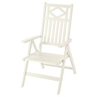 IKEA BONDHOLMEN Krzesło z regulowanym oparciem, ogr, biały/beżowy