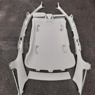 Audi A8 D4 roof upholstery complete grey short., bundle light LED pillars