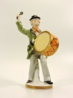 Figurka muzyk grajek bębniarz kolekcja Grafenthal