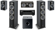 FOCAL THEVA N2 + N1 + CENTER + CUB EVO + DENON AVR-X2800H KOMPLET KINA 5.1