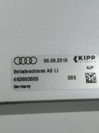 brackets rail boot KOMBI AVANT 4K9863555 Audi A6 V (2018-) C8