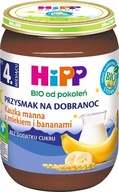 HiPP Kaszka manna, z mlekiem i bananami BIO, 190g