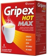 Gripex Hot Max przeziębienie grypa 8 saszetek